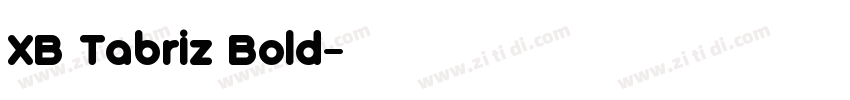 XB Tabriz Bold字体转换